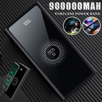 4USB Power Bank 900000mah Portable External Battery Backup Charger Fast Charging