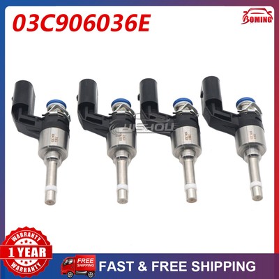 4PCS Fuel Injector 03C906036E For Volkswagen Polo Passat Beetle Golf Sharan Audi