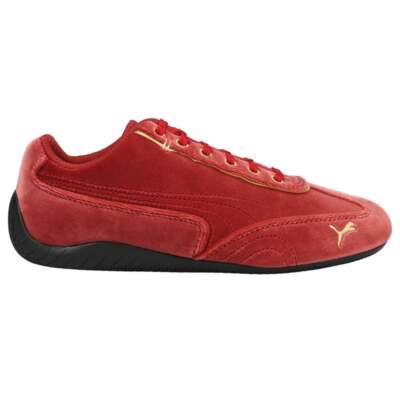 Красные женские кроссовки Puma Speedcat Velvet Lace Up Повседневная обувь 30695601