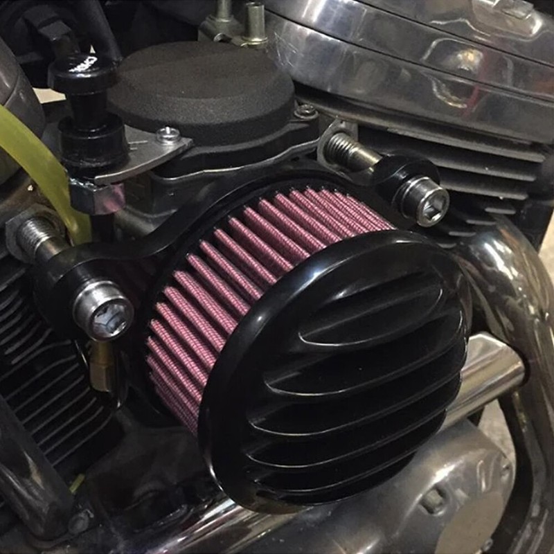 Motorcycle Black Air Cleaner Intake Filter For Harley Sports