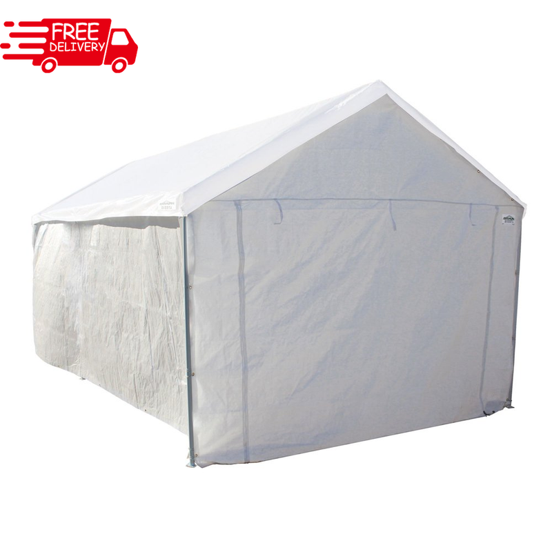 10'x20' Rectangle Domain Carport Enclosure Kit Portable Garage