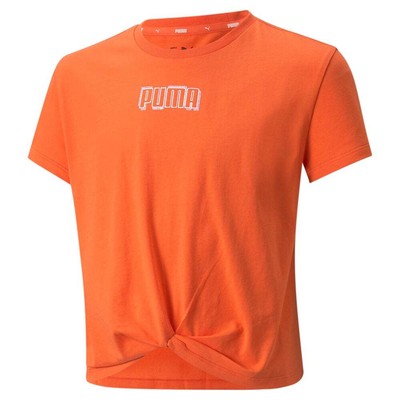 

Puma Alpha Knotted Glitter Crew Neck Футболка с короткими рукавами для молодых девушек Orange Cas, Оранжевый, Puma Alpha Knotted Glitter Crew Neck Short Sleeve T-Shirt Youth