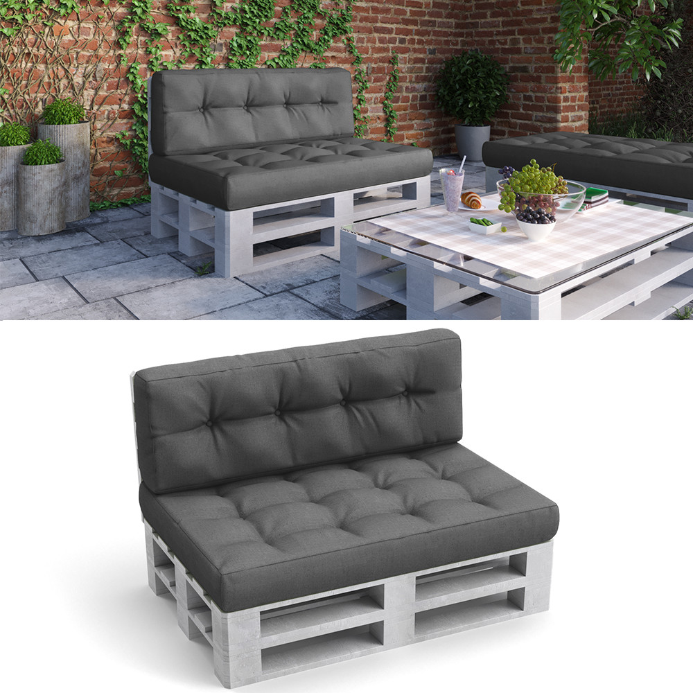 Vicco Pallet Cushion Set Seat Back Cushion Pallet Furniture Flake
