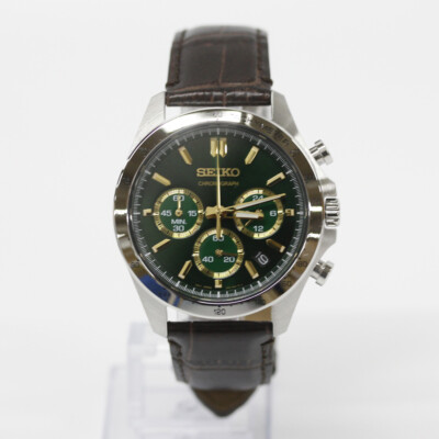 SEIKO SPIRIT SBTR017  Quartz hardlex Green Brown