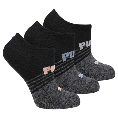 

Puma Half Terry 3 Pack No Show Socks Женские носки размера  85918801, Черный