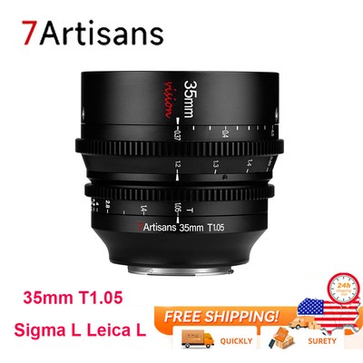 US 7artisans 35mm T1.05 APS-C Vision Series Cine Lens Manual Focus For L SIGMA..