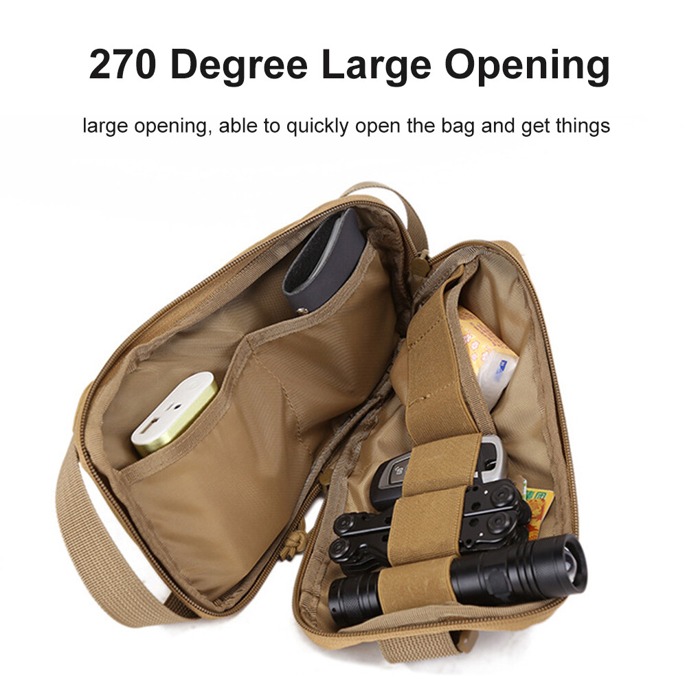 Tactical Military Sling Bag Chest Pack Molle Daypack  Casual Shoulder Crossbody