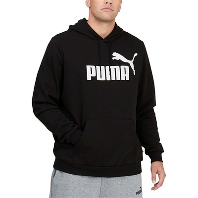 

Puma Essentials Logo Pullover Hoodie Big Tall Мужская черная повседневная верхняя одежда 84681, Черный