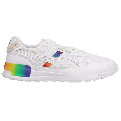 

Puma Graviton Pro Rainbow Hues Мужские кроссовки Размер 12 M Повседневная обувь 383840-02, Белый, Puma Graviton Pro Rainbow Hues