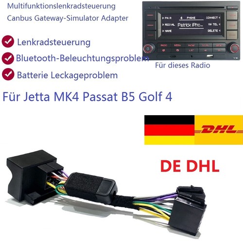 RCN210 Multifunktionslenkrad Simulator Canbus Adapter Für VW Golf4 MK4 Passat B5