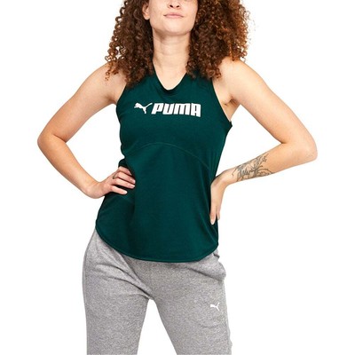 

Женские майки без рукавов с круглым вырезом Puma Fit Logo 52270124, Зеленый