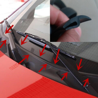 1.7m Car Windshield Molding Trim Rubber Edge Strip Seal Protector Universal
