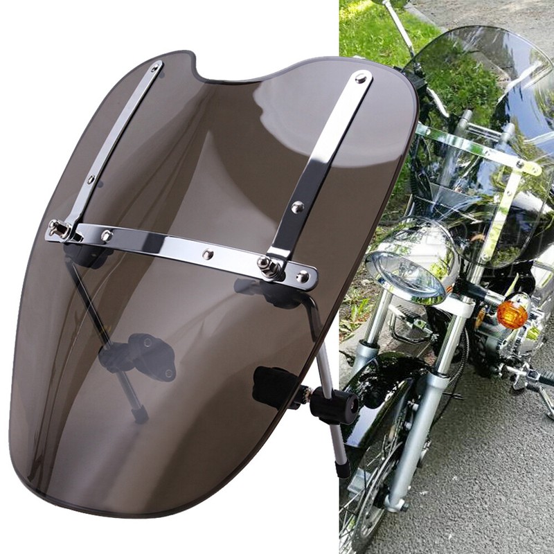 Smoked Windshield Windscreen For Harley Dyna Softail Sportster Glide