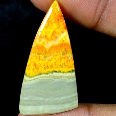24.90Cts 100% Natural Excellent Bumble Bee Jasper Fancy Cab Gemstones 19x40x04mm