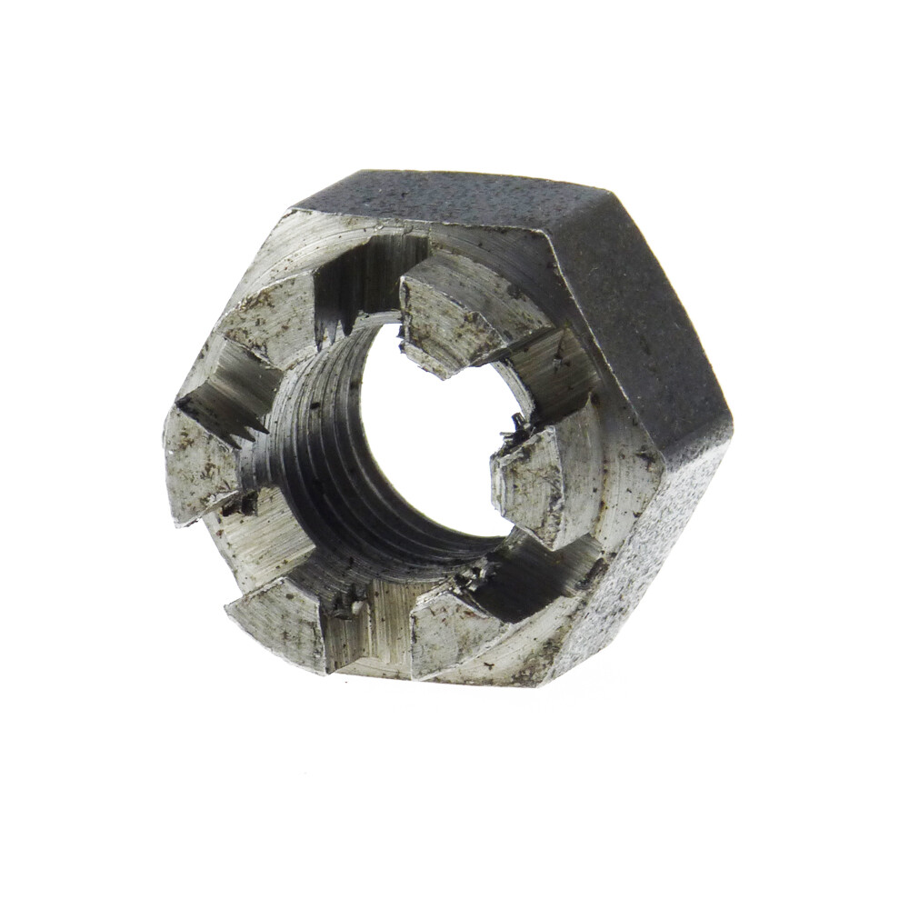 Kronenmuttern Muttern Mutter DIN 935-1 6 Stahl blank Feingewinde M 10x1 - M 80x6