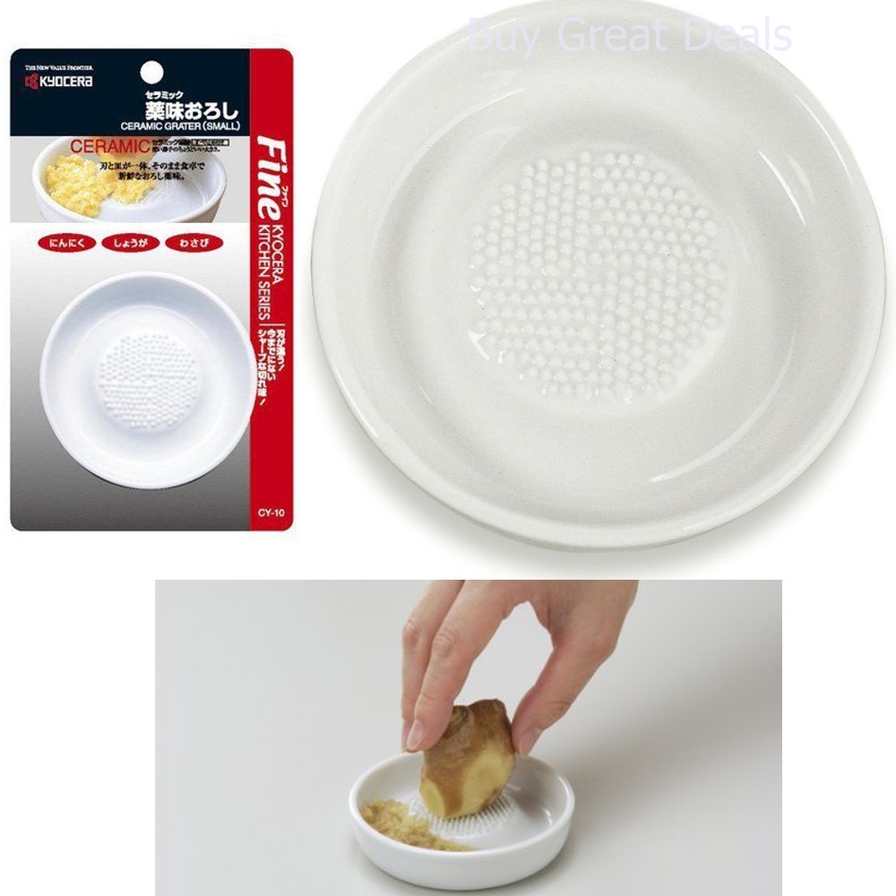 3 1/2" Small Ceramic GRATER White Sharp Wasabi Garlic Ginger Sushi