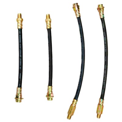 Corvette Four Piece Rubber Brake Hose Kit Fits 63-82