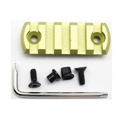 Garss Green Anodized 5/7/9/11/13 Slot Key mod Picatinny/Weaver Rail Sections Set