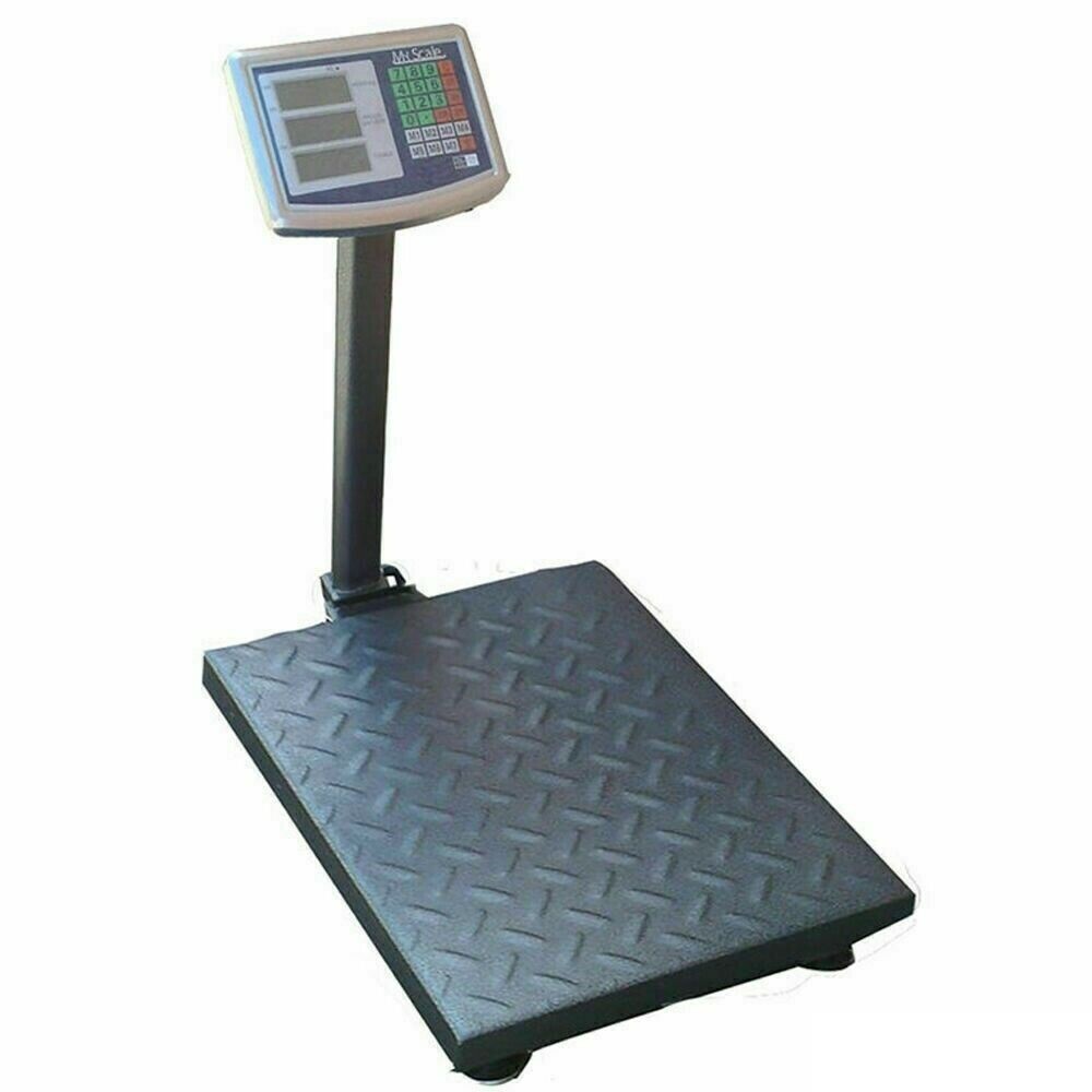 Bilico Bilancia Digitale 300Kg Piattaforma Elettronica Display Lcd Bascula cir