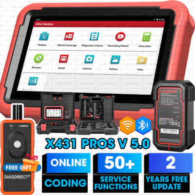 2024 LAUNCH X431 Pros V5.0 Elite Bidirectional Car Diagnostic Scanner key Coding