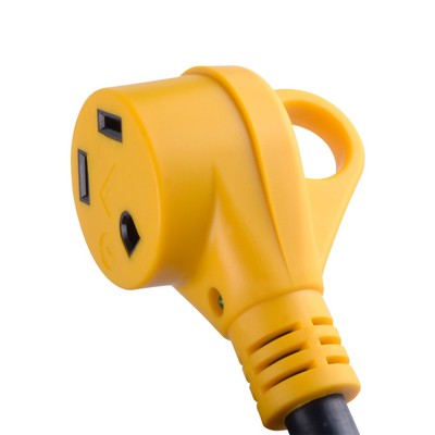 50' Ft Foot 30A Amp RV Extension Cord Trailer Motorhome Camper Supply Cable 