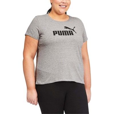 

Puma Essentials Logo Футболка с круглым вырезом и короткими рукавами Pl Womens Size  Casual To, Grey
