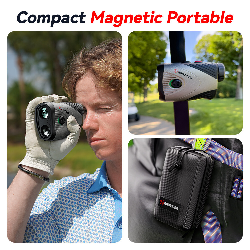 REDTIGER Golf/Hunting Rangefinder 1200 Yards,7X Magnification USB-C Rechargeable
