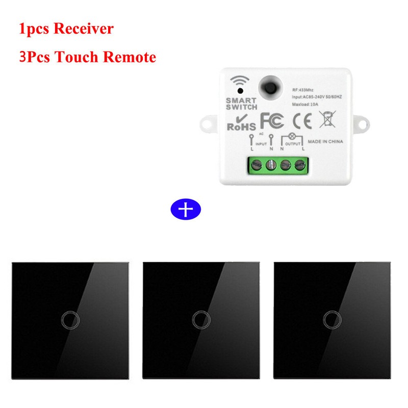 110V 220V DIY Mini Smart Light Switch 433Mhz Wireless Touch