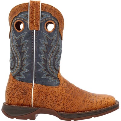 

Мужские ковбойские синие, коричневые повседневные ботинки Durango Rebel Square Toe DDB0376, Blue;brown, Durango Rebel Square Toe Cowboy