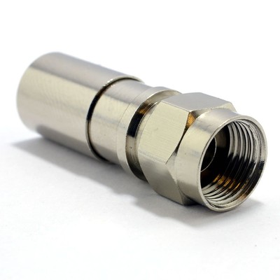 Professional Compression F Type Crimp Plug Connector Waterproof End 006989