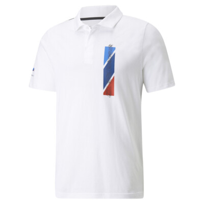 Puma Bmw Mms Graphic Short Sleeve Polo Shirt Mens Size S  Casual 53119202