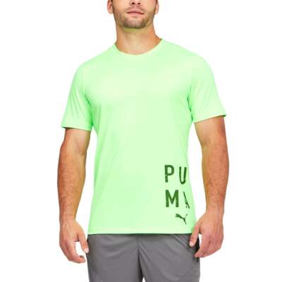 

Футболка Puma Train Graphic Мужские зеленые повседневные топы 521542-34, Зеленый, Puma Train Graphic Tee