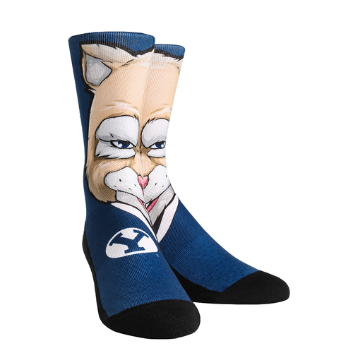 NCAA BYU Cougars - Cosmo Mascot Rock 'Em Socks