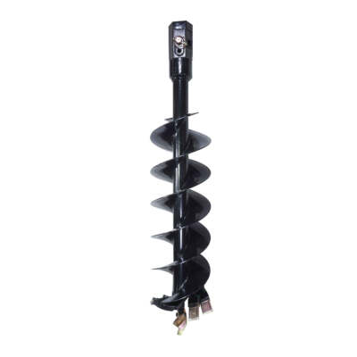 Titan Attachments 9'' x 48'' Auger Bit for Post Hole Digger, 2'' Hex Connect