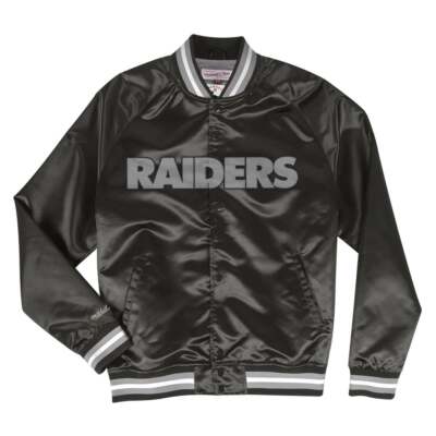 

Mitchell - Ness Легкая Атласная Куртка Мужская Черная Повседневная Спортивная Верхняя Одежда ST, Черный, Mitchell - Ness Lightweight Satin Jacket