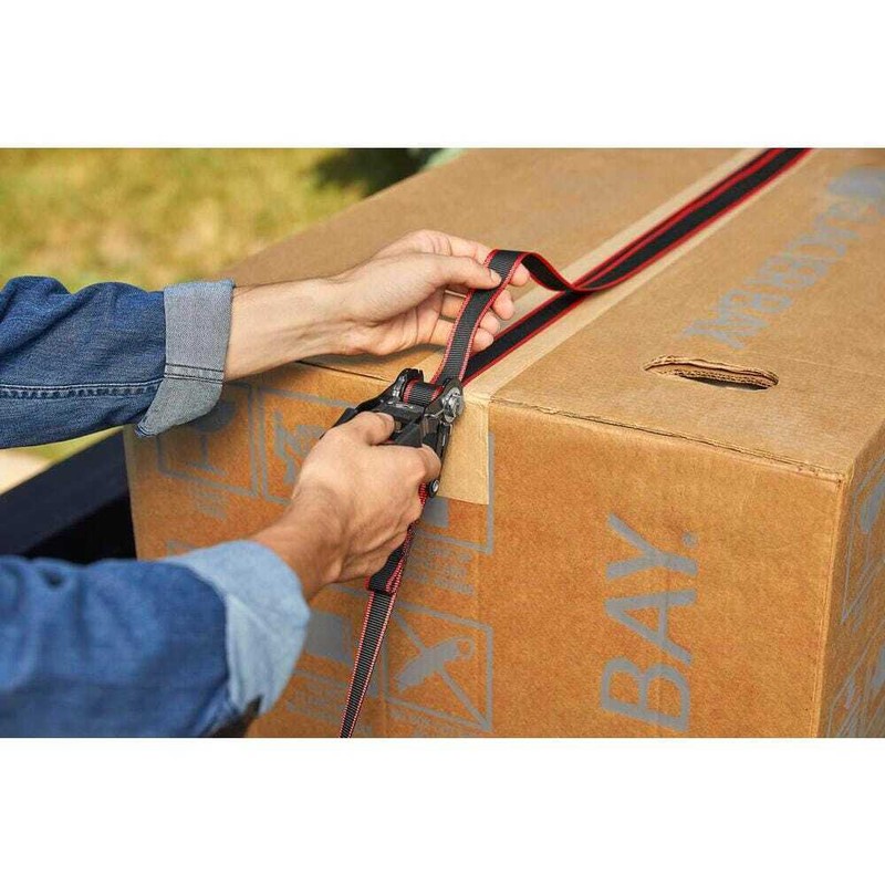 8-PACK HUSKY RATCHET TIE DOWN Heavy Loads Security Fastening Straps 12 ft x 1 in