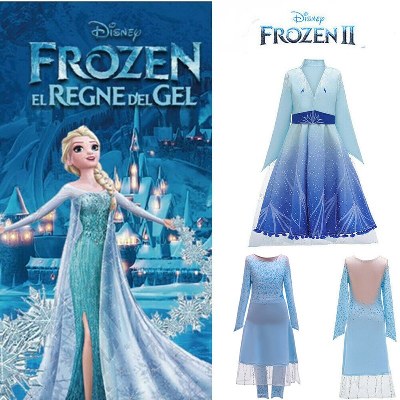 Die Eiskönigin 2 Kleid Mädchen Anna Elsa Prinzessin Kinder
