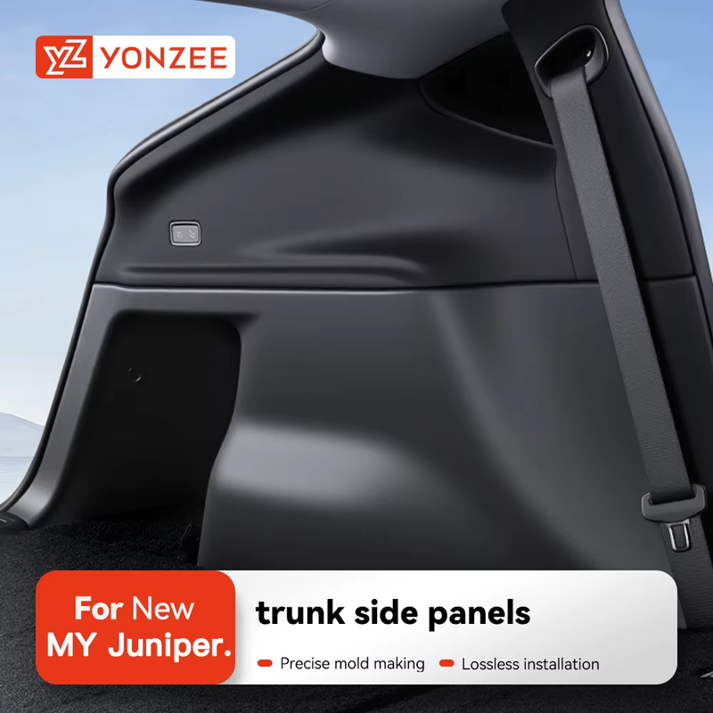 Rear Trunk Side Anti-Kick Pad For Tesla Model Y Juniper 2025 TPE Full Coverage P