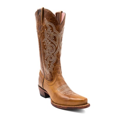 Pre-owned Ferrini Mae Snip Toe Cowboy Womens Brown Western Cowboy Boots 8126110