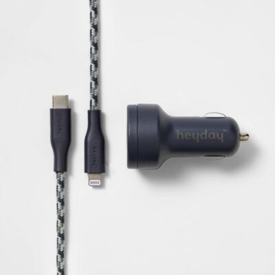 Автомобильный комплект для зарядки с 6 разъемами USB-C - heyday Dusk Blue