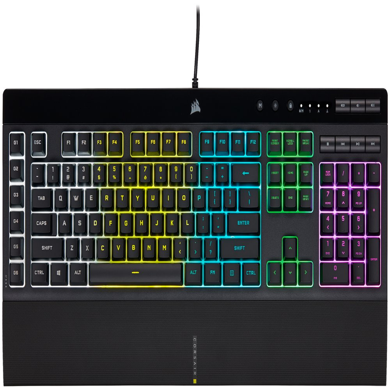 Corsair Pro Gaming Keyboard 5-Zone RGB Backlight Detachable Palm Rest IP42+