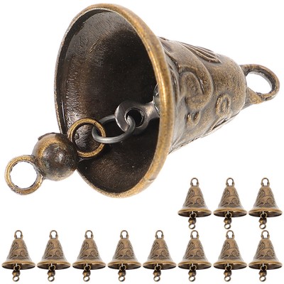  11 Pcs Vintage Bells Decorative Fox Craft Wind Chime Doorbell Alternative