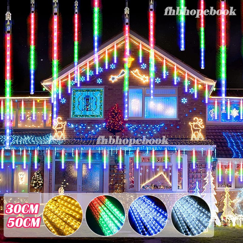 Led Meteorschauer Lichterregen Schneefall Eiszapfen Regentropfen Lichterkette