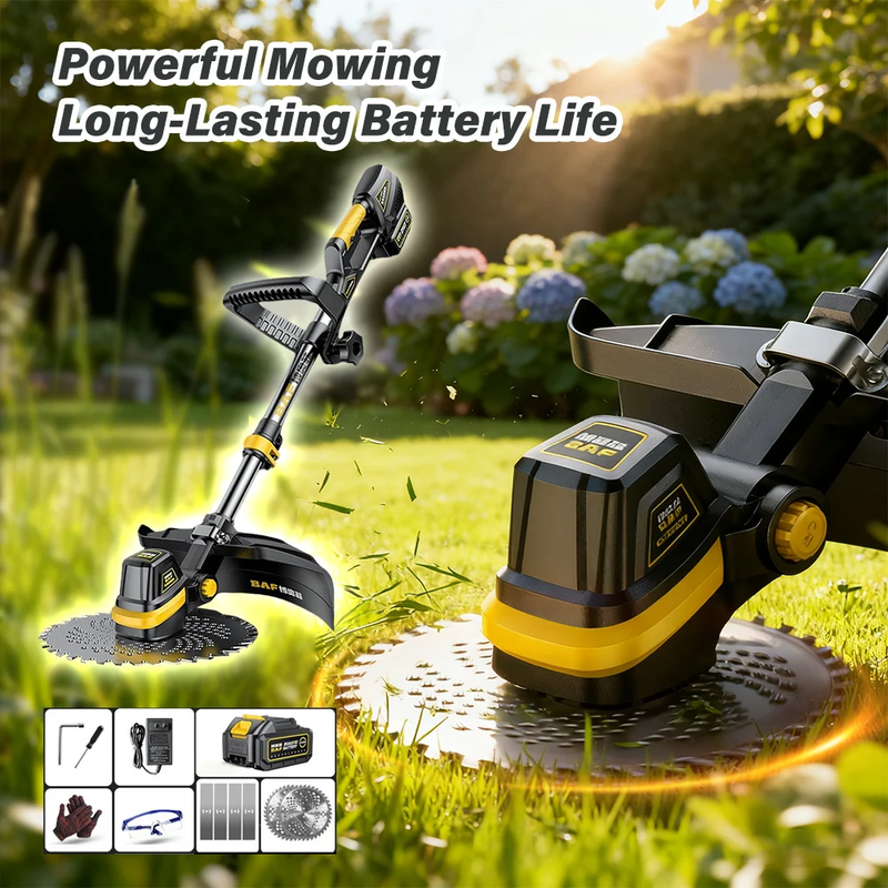 Electric Grass Trimmer Portable Brushless Lawn Trimmer Cordless Weed Eater Lawn