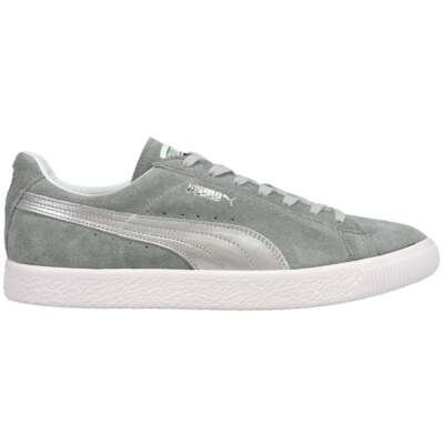 Мужские серые кроссовки Puma Suede Vintage Mij Lace Up Повседневная обувь 375905-02