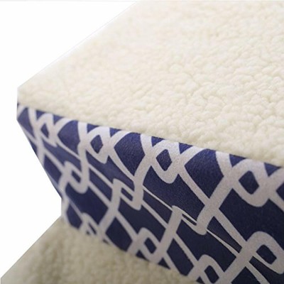 PLS Beds & Furniture Birdsong Trellis Portable Pet Stairs, 3-Step, Blue Supplies