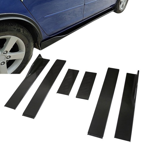For Honda Accord 2000-2021 78.7'' Gloss Black Side Skirt Extension Lip Rocker
