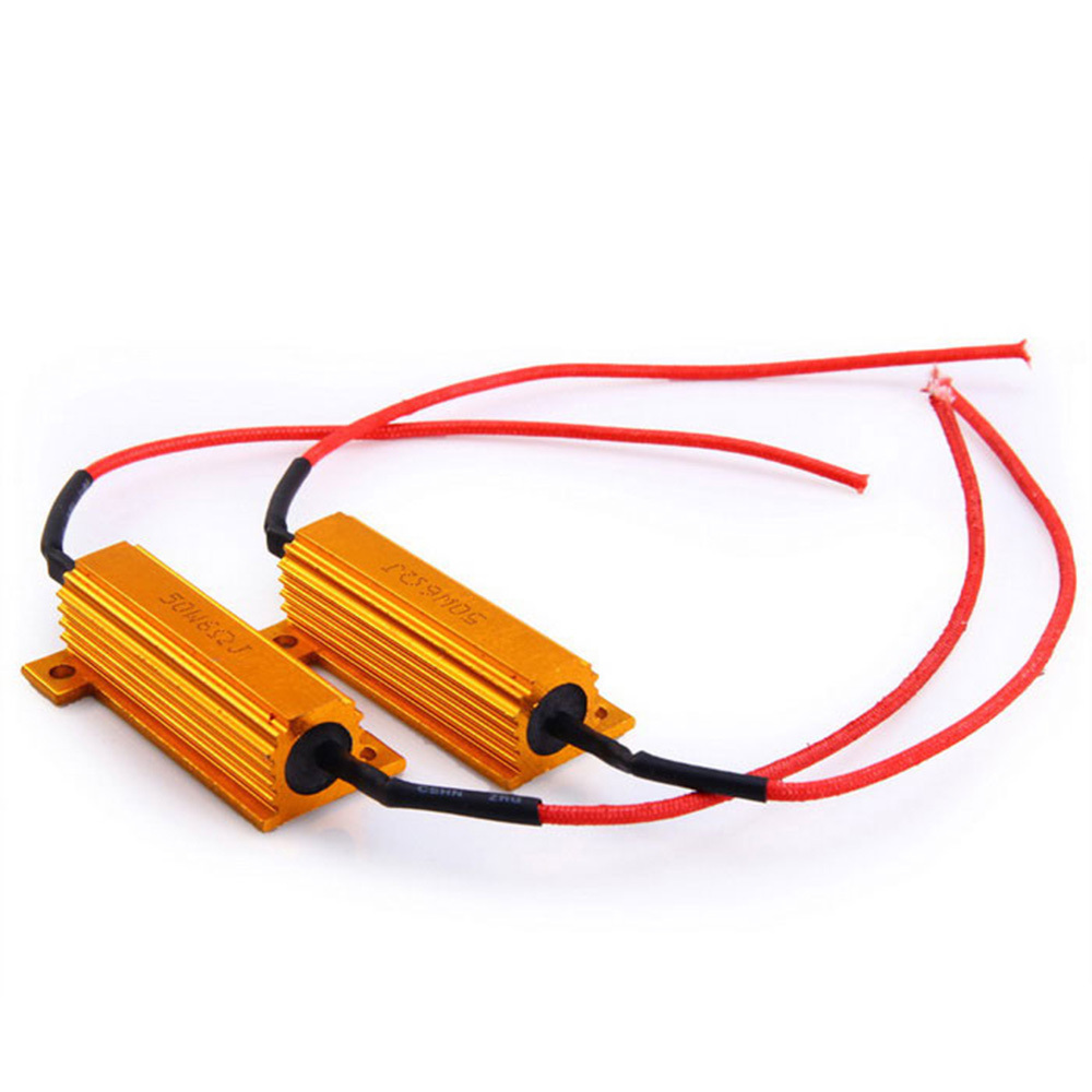 2pcs LED Load Resistors 50W 6 ohm LED Turn Signal Bulbs Blinker Hyper