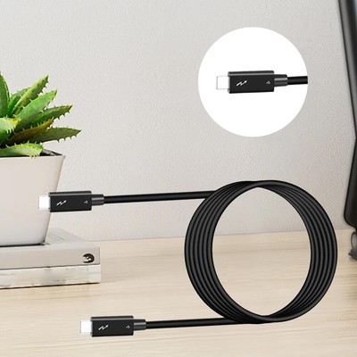 Thunderbolt4 Cable 0.7M 40Gbps 100W 5K 4K Display USB-C Gen 2 Video Cord