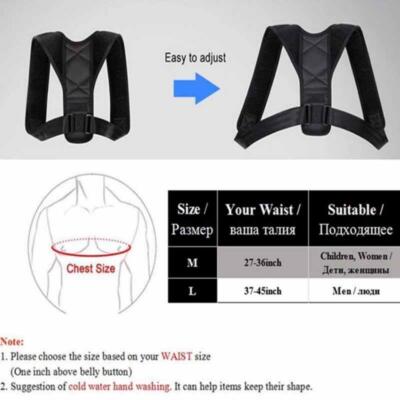 Back Brace Posture Corrector Back Straightener Upper Support For Pain Relief